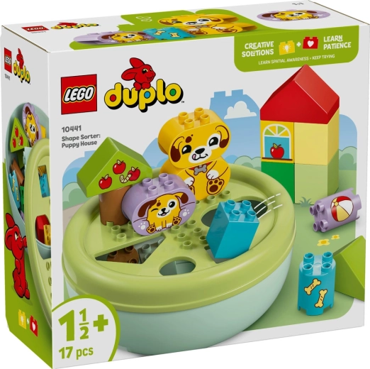 Lego duplo sorteringssæt former: hundehvalpehus