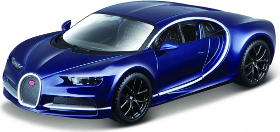 Metalmodel bburago bugatti chiron 1:32 blå