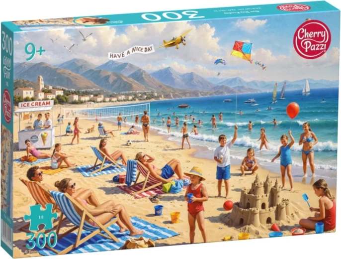 Cherry Pazzi-puslespil Solskinsdag på stranden, 300 brikker