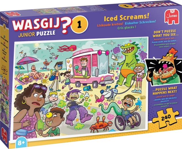 Jumbo puslespil Wasgij Junior 1: Isskrig! 240 brikker