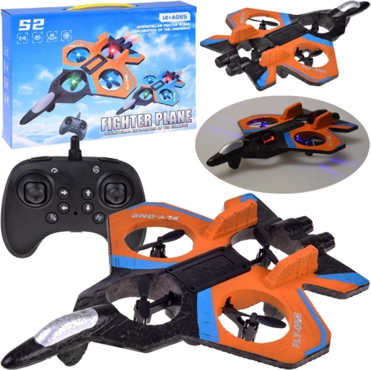 RC-drone med LED-belysning og 360° flips til begyndere