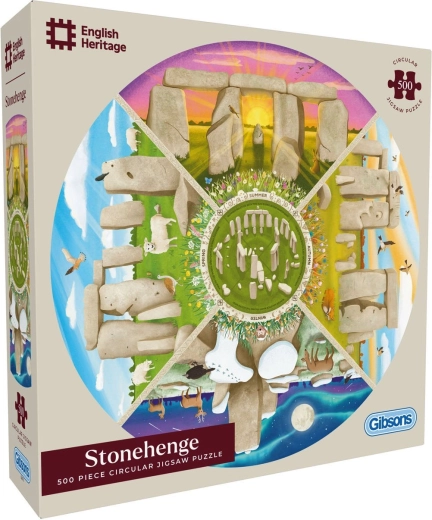 Gibsons runde puslespil English Heritage: Stonehenge 500 brikker