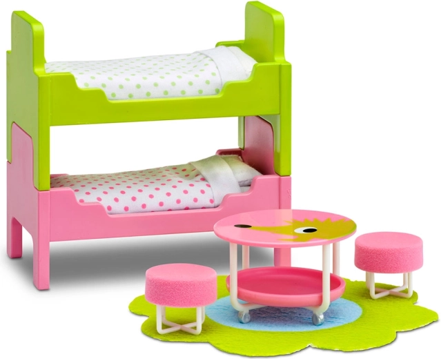 Lundby møbelsæt til børneværelse til dukkehus