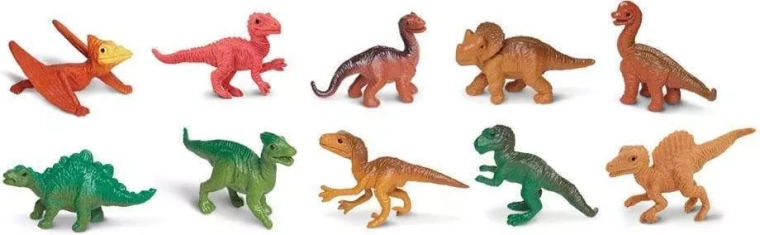 Safari Ltd. dinosaurunger – sæt med 48 figurer
