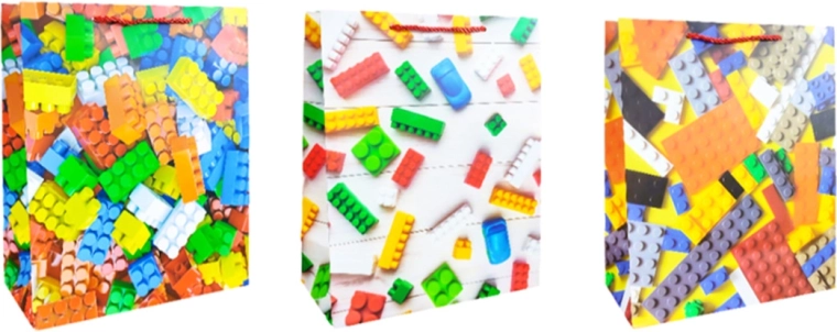 Gavepose størrelse L – mix af mønstre