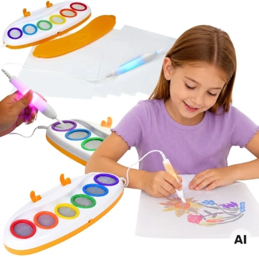 Woopie magisk LED-pensel til vandmaling - 1 stk.