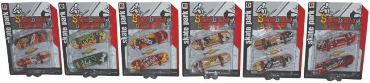 Sparkys skatepark-sæt med 2 fingerboards med tilbehør
