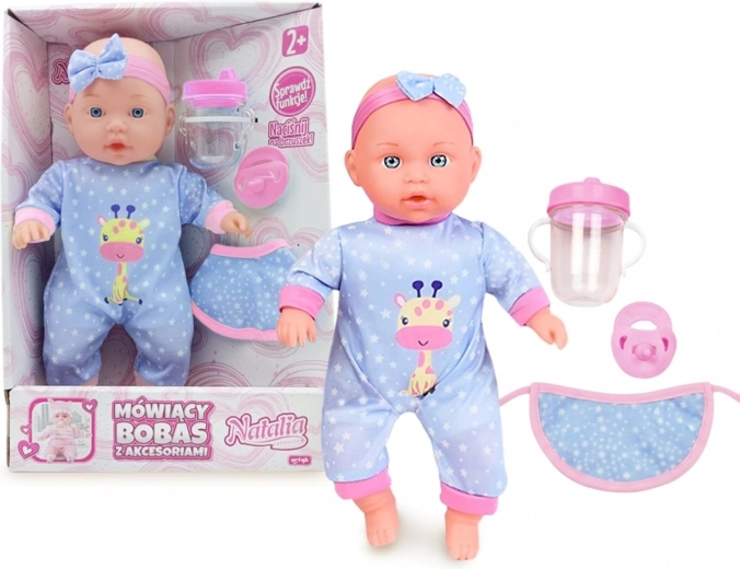 Talende babydukke Natalia 30 cm