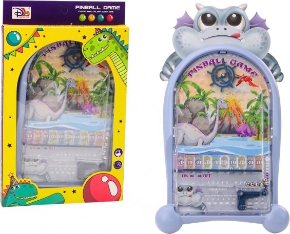 Spil med pinball-automat drager og dinosaurer blå stativ