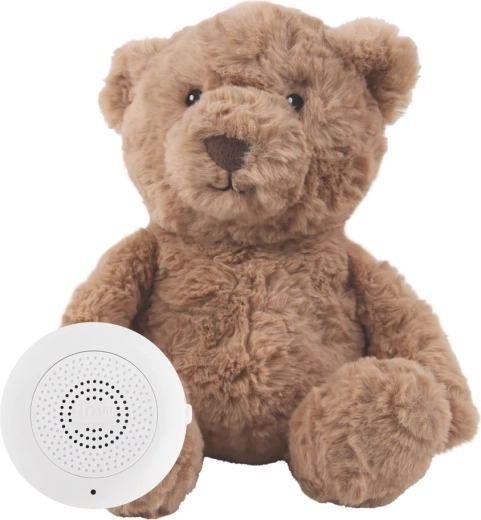 Flow plys-bamse med hjerteslag Lou brown - 1 stk.