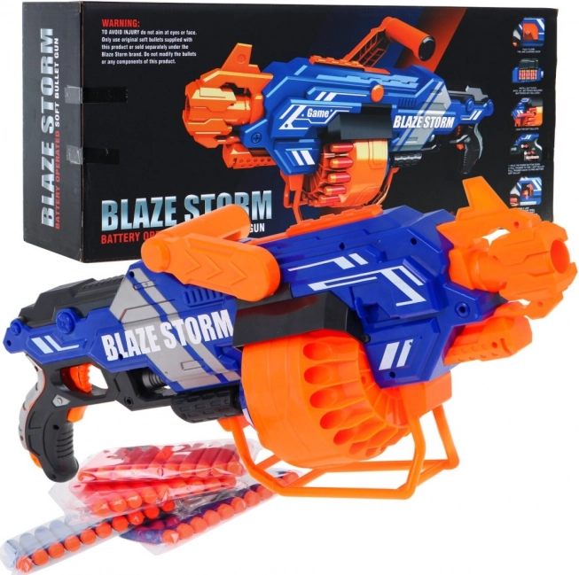 Stor automatisk blaster BLAZE STORM, 40 skumprojektiler, 8+