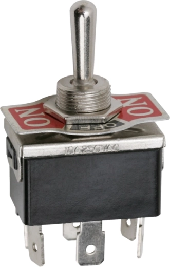 Vippeafbryder DPDT ON-OFF-ON 10 A 250 V
