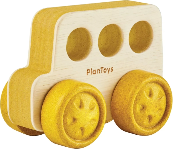 PlanToys træbil bus til de mindste - 1 stk.