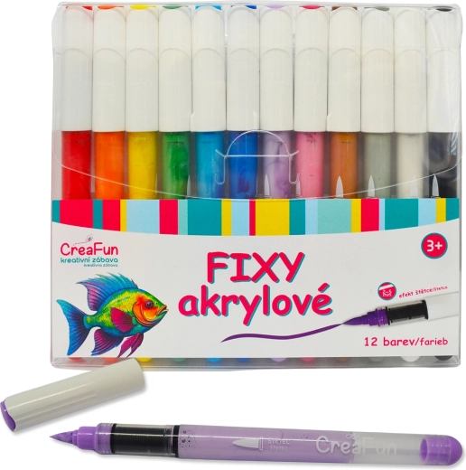 Akrlyltuscher CreaFun 12 farver