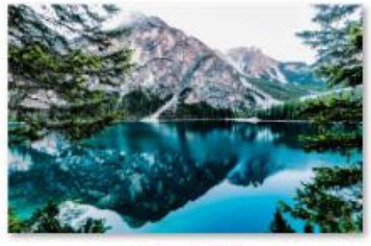 Diamantmosaik (diamond painting) landskab – bjerge 40 × 30 cm - 1 stk.