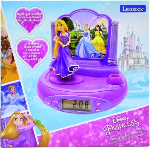 3D-vækkeur med projektor, Disney Prinsesser Rapunzel