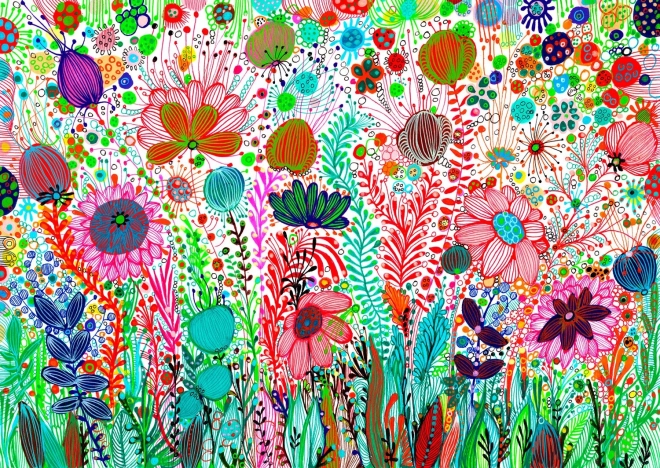 Enjoy puslespil Blomstrende ørken 1000 brikker