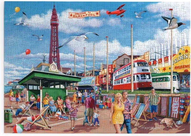 Puzzle House of Puzzles Promenaden i Blackpool med 500 ekstra store brikker
