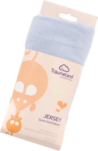 Träumeland jersey kuvertlagen 40 × 90 cm lyseblå