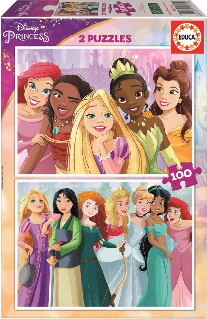 Educa puslespil Disney Prinsesser 2×100 brikker
