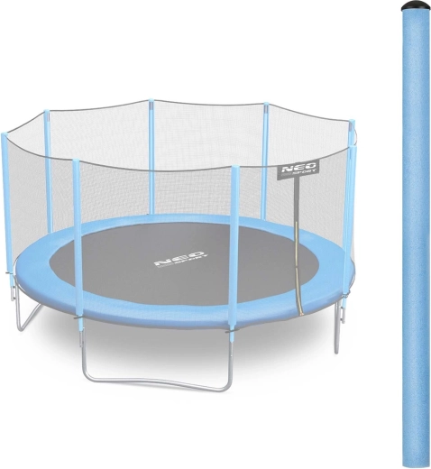 Øverste stolpe til trampolin med sikkerhedsnet 8–15 ft, blå Neo-Sport
