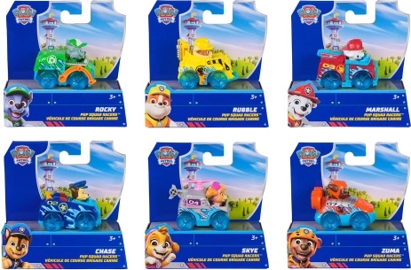 Paw Patrol PUP Squad små køretøjer med figur