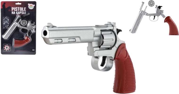 metalkapselpistol – 8-skuds revolver 22 cm