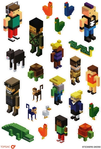 PixelArt-klistermærker Topgal