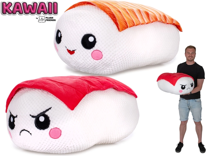 Plush Friends Kawaii bamse sushi nigiri 60 cm - 1 stk.