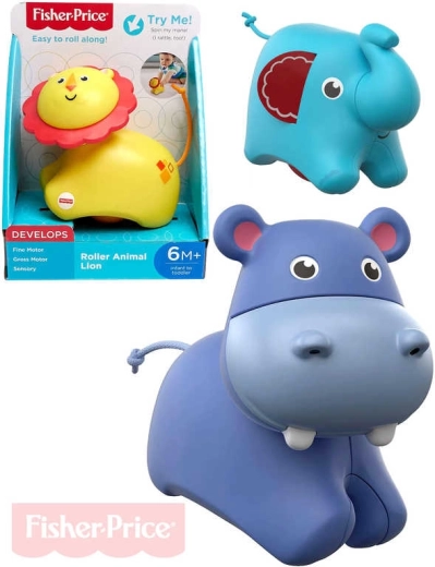Fisher-Price kørende rangle-dyr til baby - 1 stk.