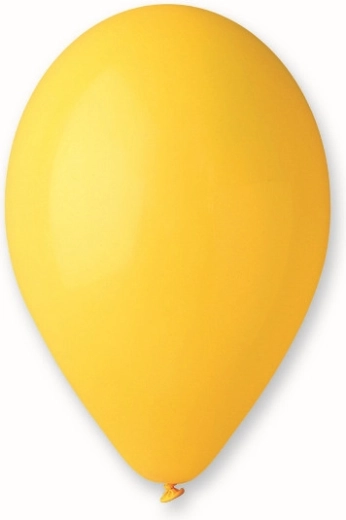 Pastelfarvede balloner 25 cm – mørkegule