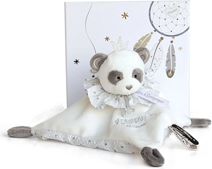 Gavesæt - plys krammetæppe panda