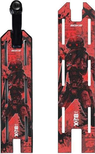 Soke griptape til freestyle-løbehjul Red Cyber 52 × 13 cm