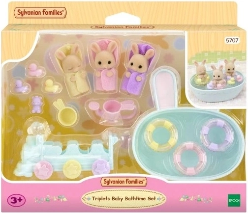Sylvanian Families badetid for kanintrillinger