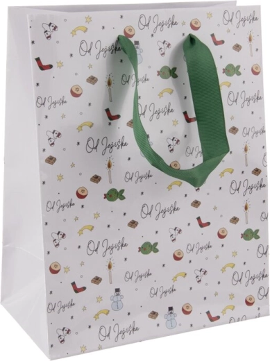 Papirsgavepose fra Julemanden 18 × 10 × 23 cm