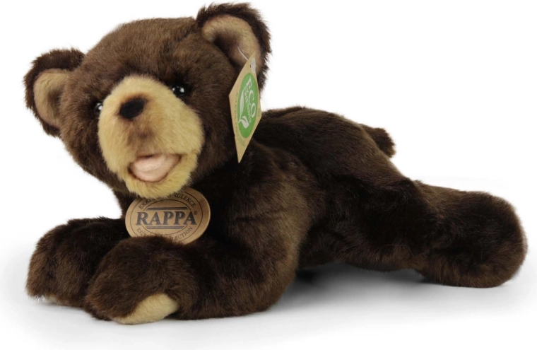 Bamse mørkebrun liggende Eco-Friendly 24 cm
