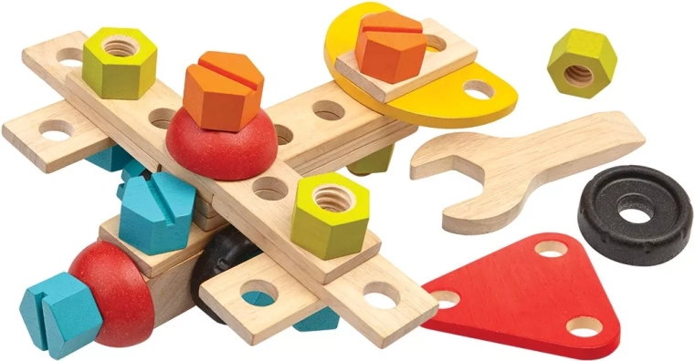 PlanToys konstruktionssæt med 40 dele