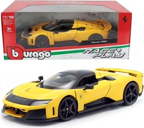 BBU Ferrari F80 R_P gul giallo modena 1:24 samlermodelbil