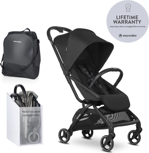 Easywalker sportsvogn Rockey S pure black