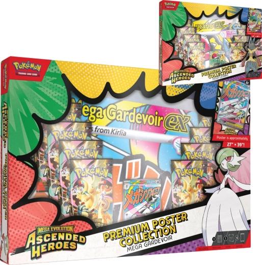 Pokémon TCG Ascended Heroes premium kollektion med plakat – 1 stk.