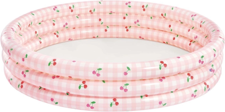 Oppustelig børnepool 147 cm med citronmotiv INTEX