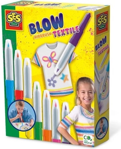 SES Creative puste-tuscher til tekstil Blow-Airbrush