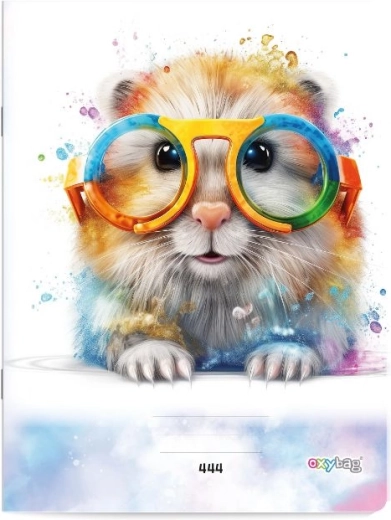 A4 linjeret notesbog med hamster, 40 ark