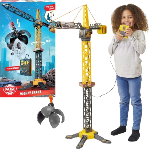 Fjernstyret kran med nedrivningskugle 110 cm VOLVO fra Dickie Toys