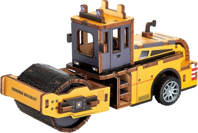 2Kids Toys 3D træbyggesæt – vejtromle