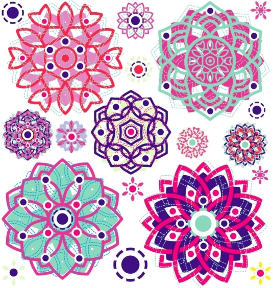 Påstrygningsdekoration Mandala lille hjørne