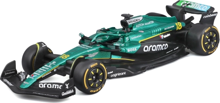 Bburago model Formel 1 Aston Martin AMR25 2025 #18 Lance Stroll 1:43