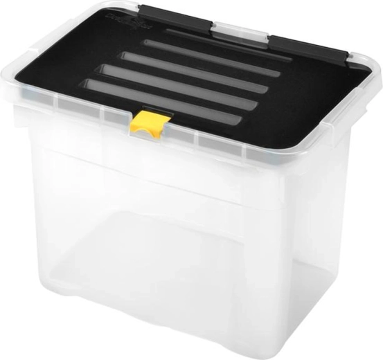 Plastisk opbevaringsboks med låg 9 l, 30 × 23 × 20 cm