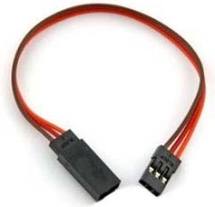 Forlængerkabel til servo 15 cm JR (fladt) - 1 stk.