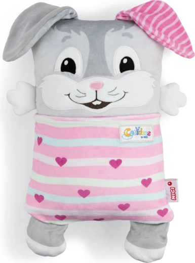 Nici Cosidoos plysbamse-kanin vendbar pude 30 × 20 cm
